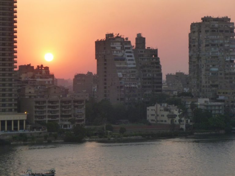 Zamalek residential buildings at the Eastern shore. Photo by Irit Eguavoen